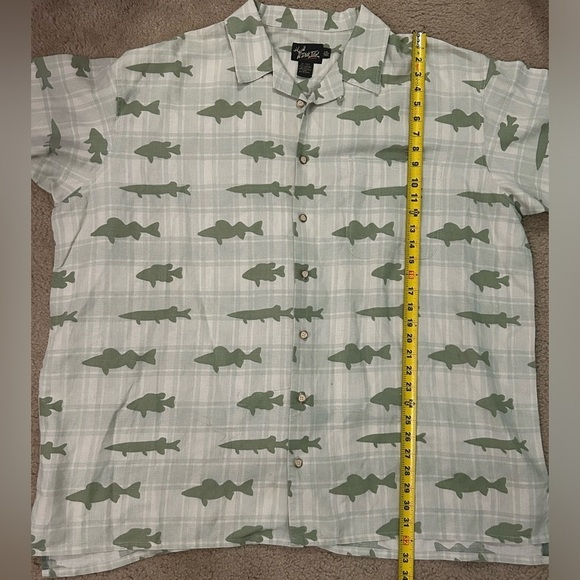 Dick Idol Men’s 2XL Tall Linen Blend Button Down Shirt - Picture 6 of 7